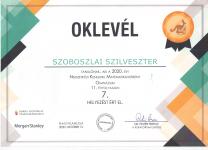 Szoboszlai Szilveszter - Kenguru verseny oklevél Szoboszlai Szilveszter - Kenguru verseny oklevél