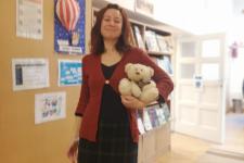 Klári néni először tartott könyvtárhasználati órát